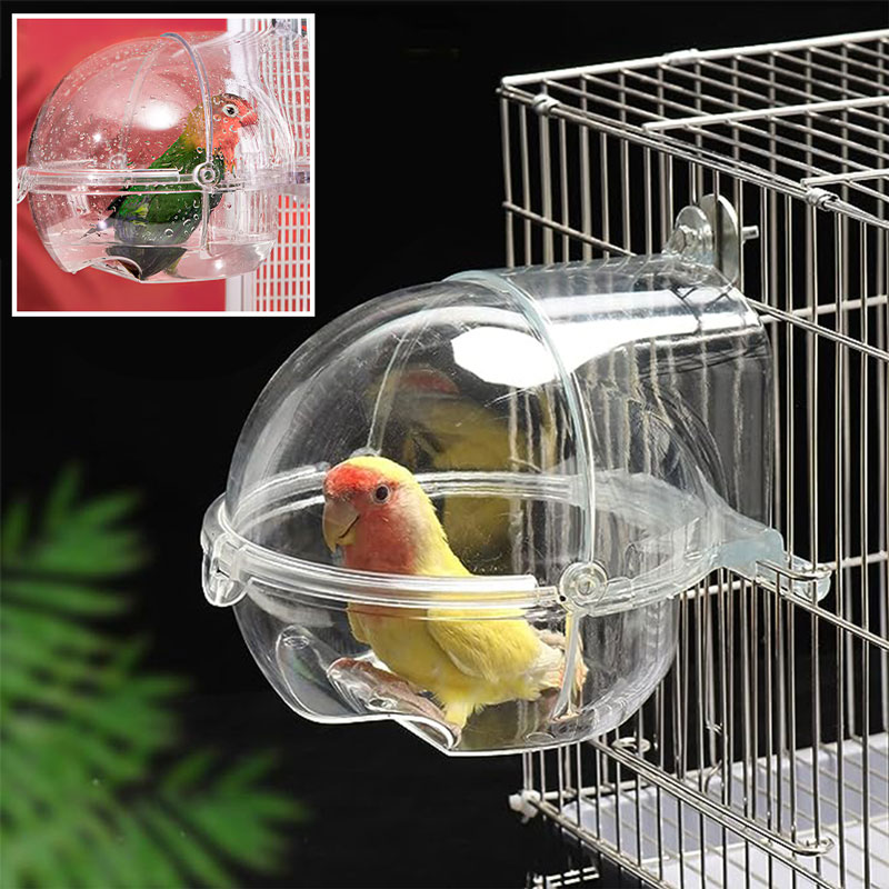 Birds external transparent room and bathtub H-1554