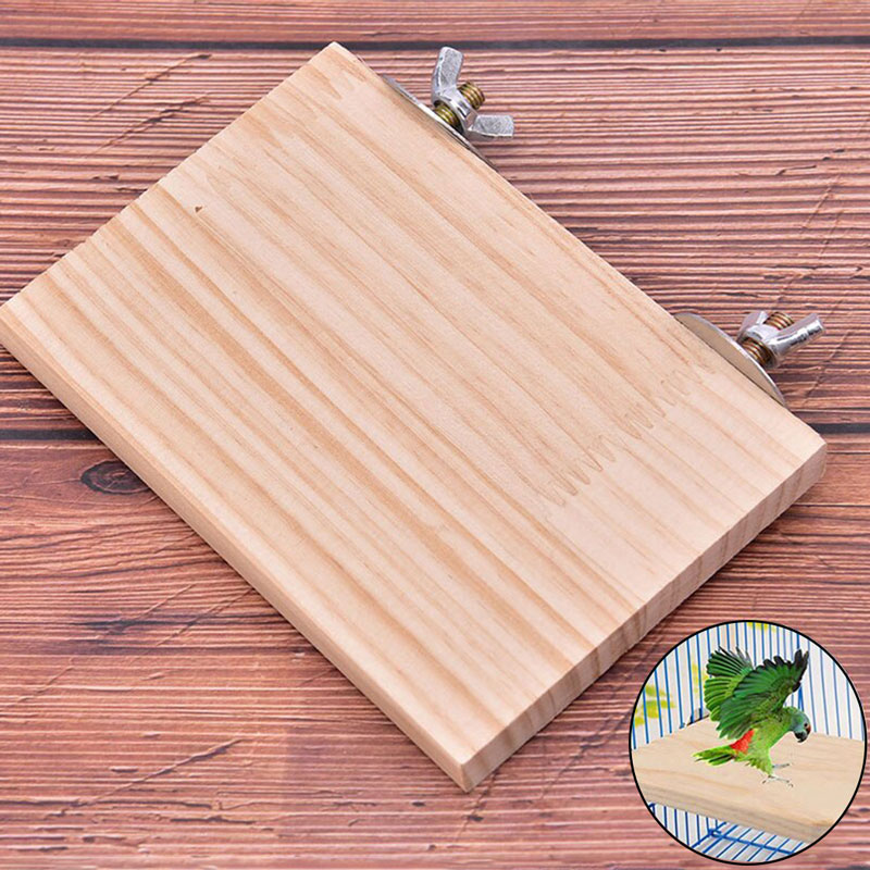 قاعدة وقوف خشبية لطيور الزينة