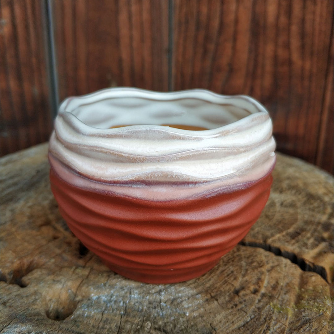 Small succulent planting pot ceramic H-2019