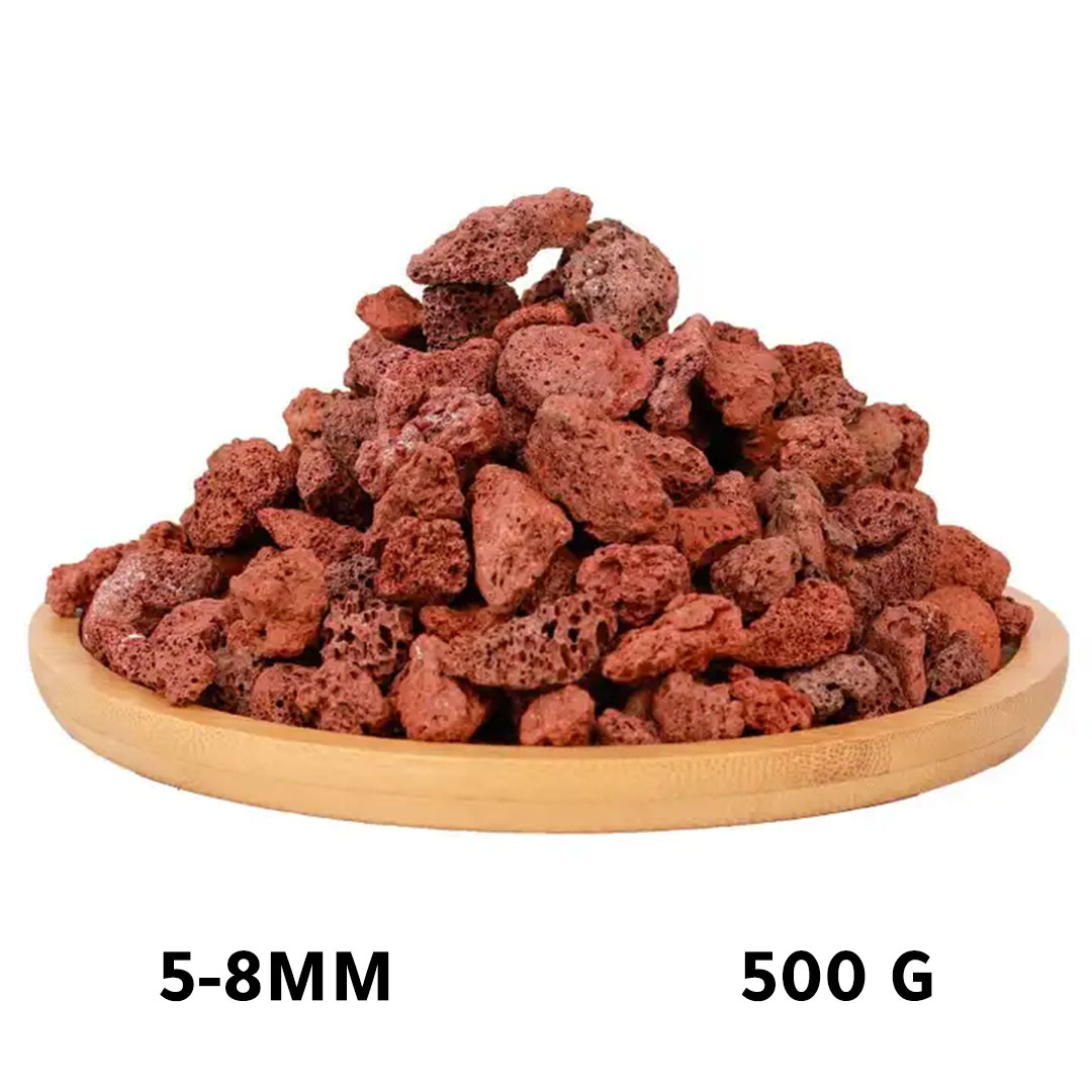 Natural red volcanic stone 5-8mm 500G