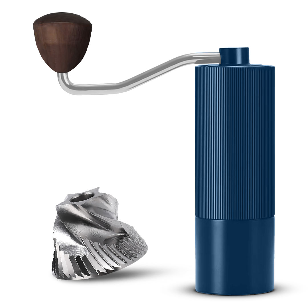 طاحونة قهوة يدوية بحجر ستيل 5 نجوم لون ازرق