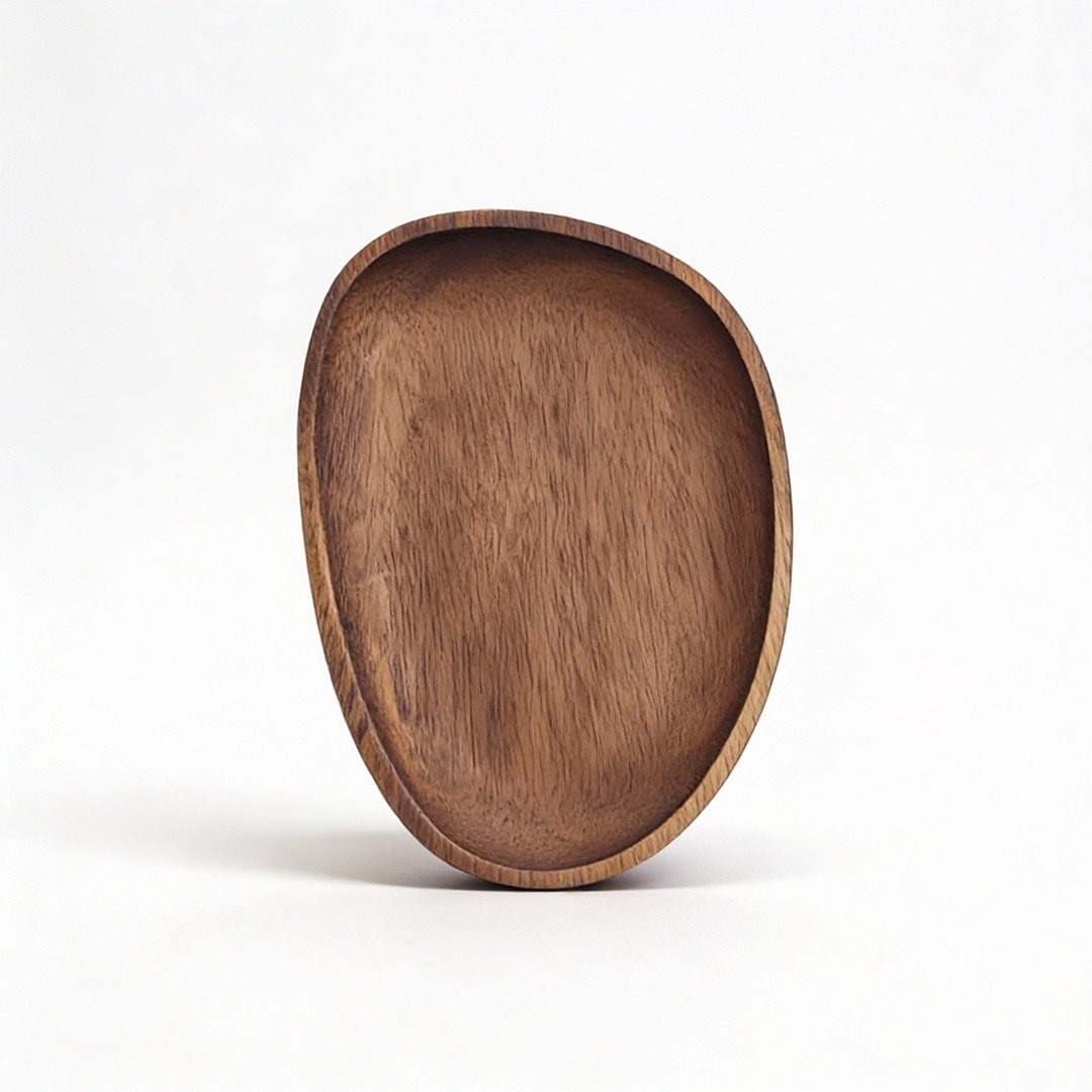 صحن تقديم خشبي