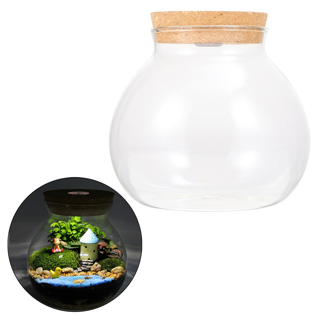 Aquarium Terrarium tank with light lid 16cm