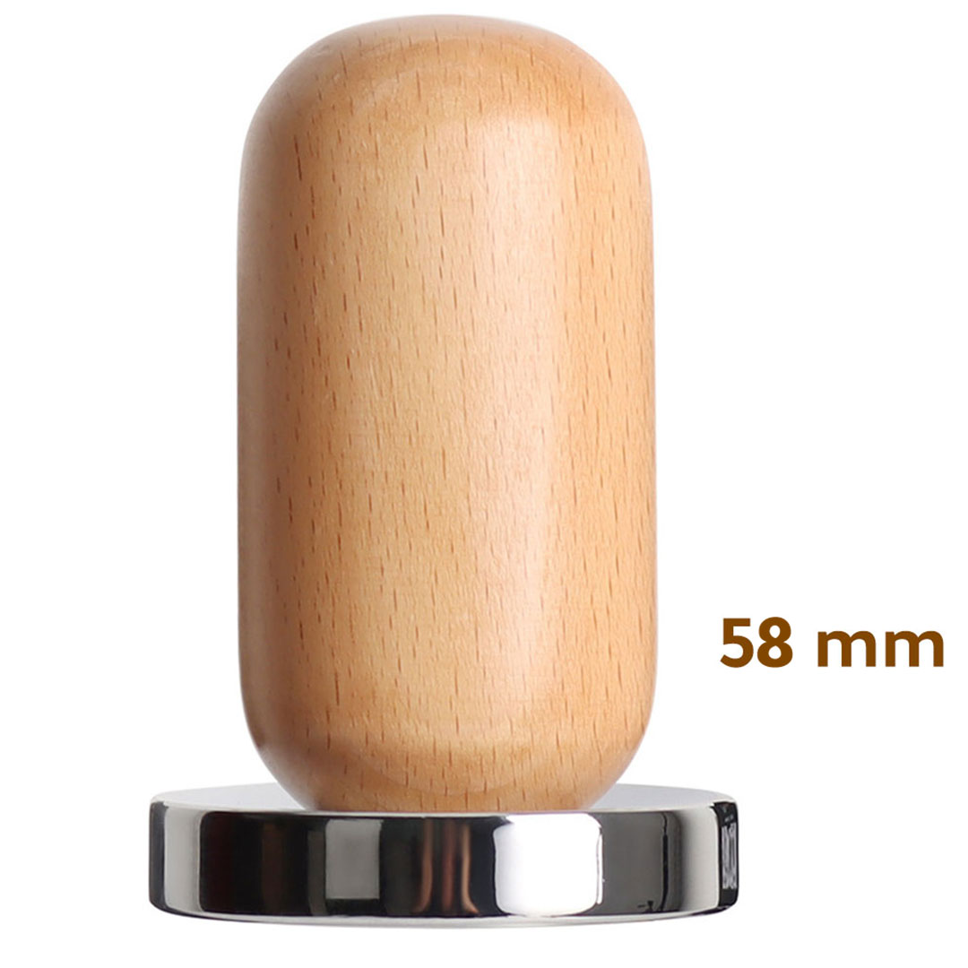 Coffee tamper thick wooden 58mm