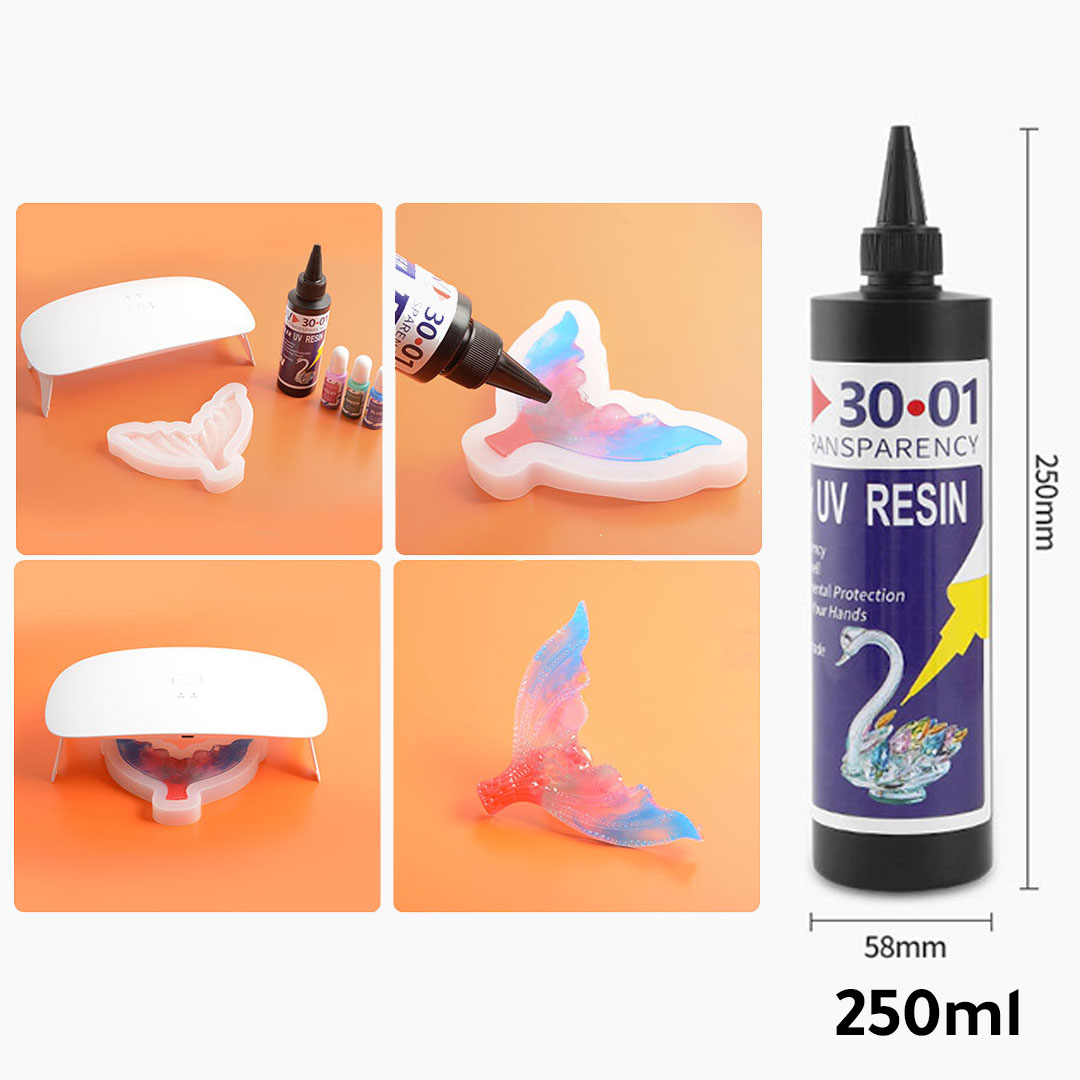 Resin art UV epoxy  resin clear 250ml 3001 thin J-511