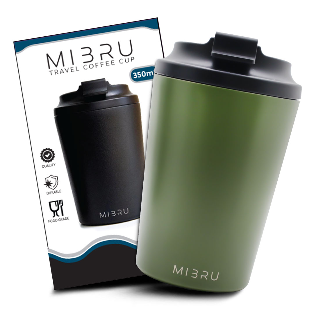 Coffee Thermo Cup 12oz sage from mibru