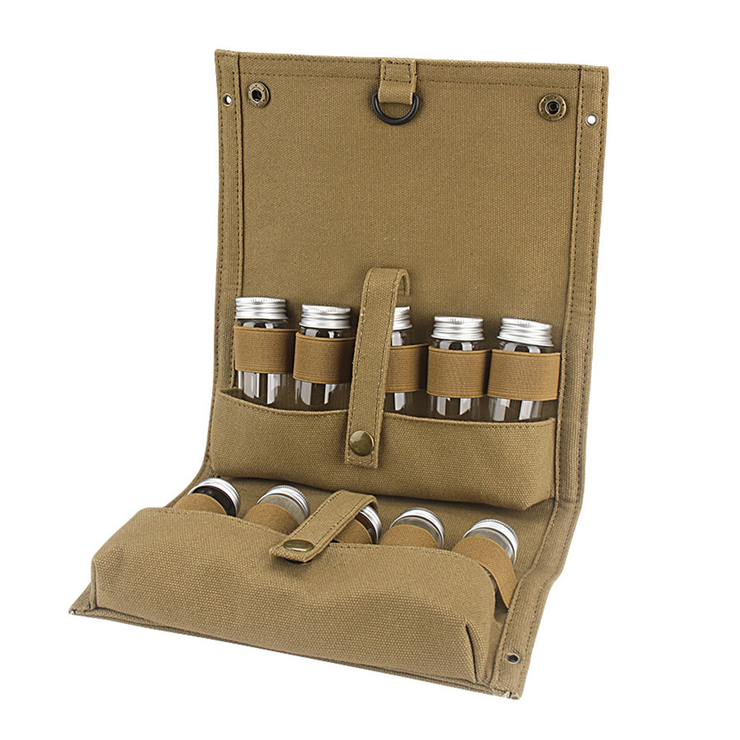 Coffee 10pcs single dose bottle set with travel bag J-571