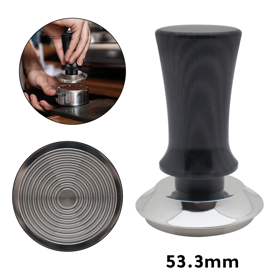 COFFEE FINE LEVEL CALIBRATED THREADED TAMPER 53.3MM