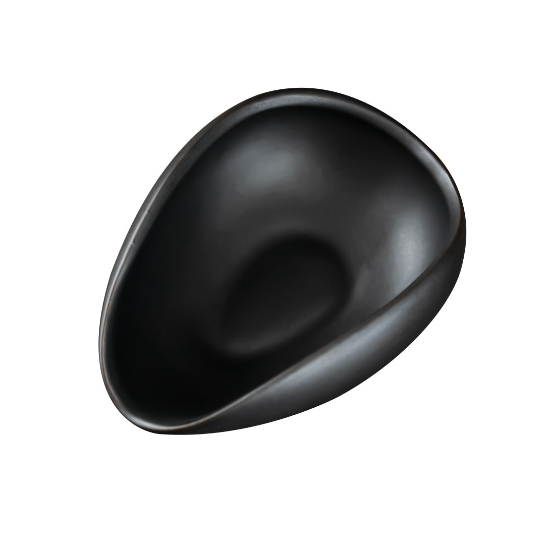 صحن سيراميك دوزر لوزن و ترطيب حبوب البن قبل الطحن لون اسود مطفي 