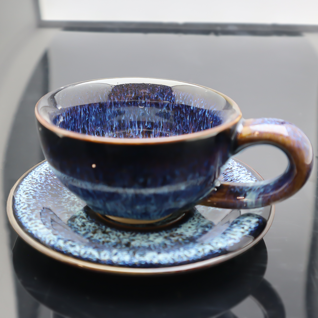 كوب قهوة سيراميك مع صحن SH156 150ML