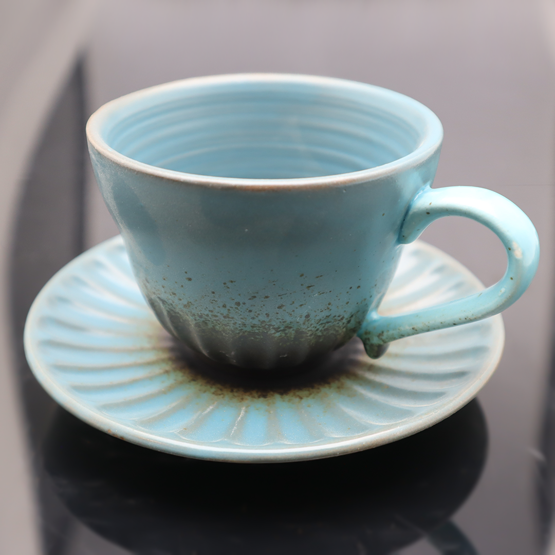 كوب قهوة سيراميك مع صحن SH125 120ML