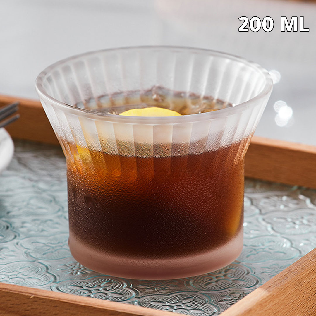 كوب قهوة زجاجي سعة  200 مل 