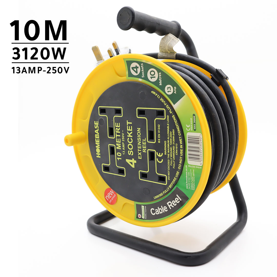 Electric extenstion reel 10M 4 sockets J-3071