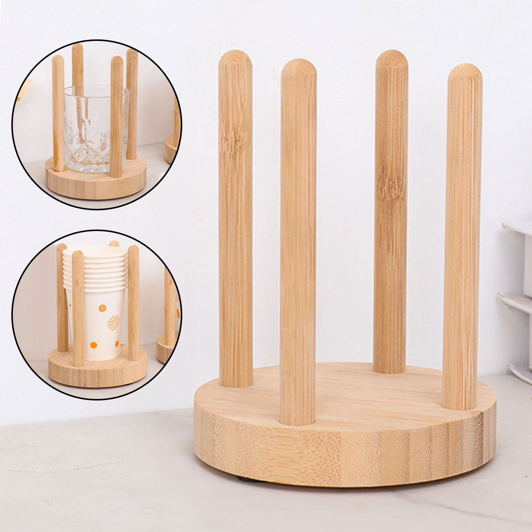 Wooden cup holder J-3049