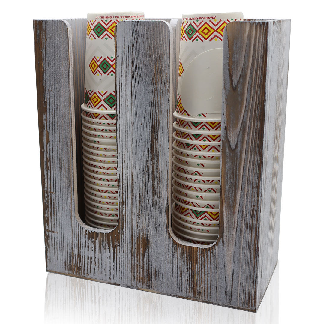 Wooden cup holder J-3048