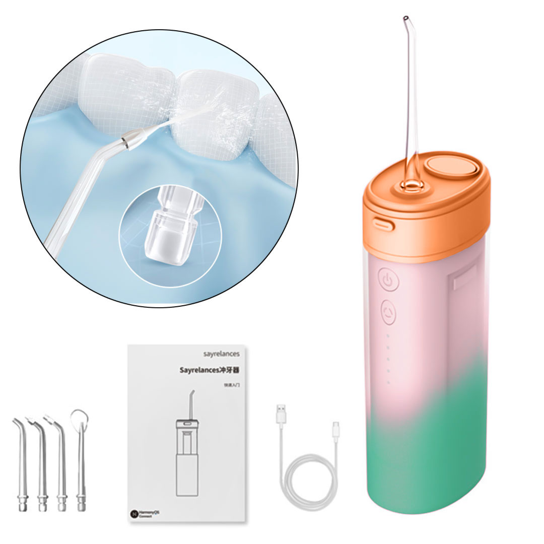 Teeth floss rechargable Gradient Blue Gradient powder J-2530 green