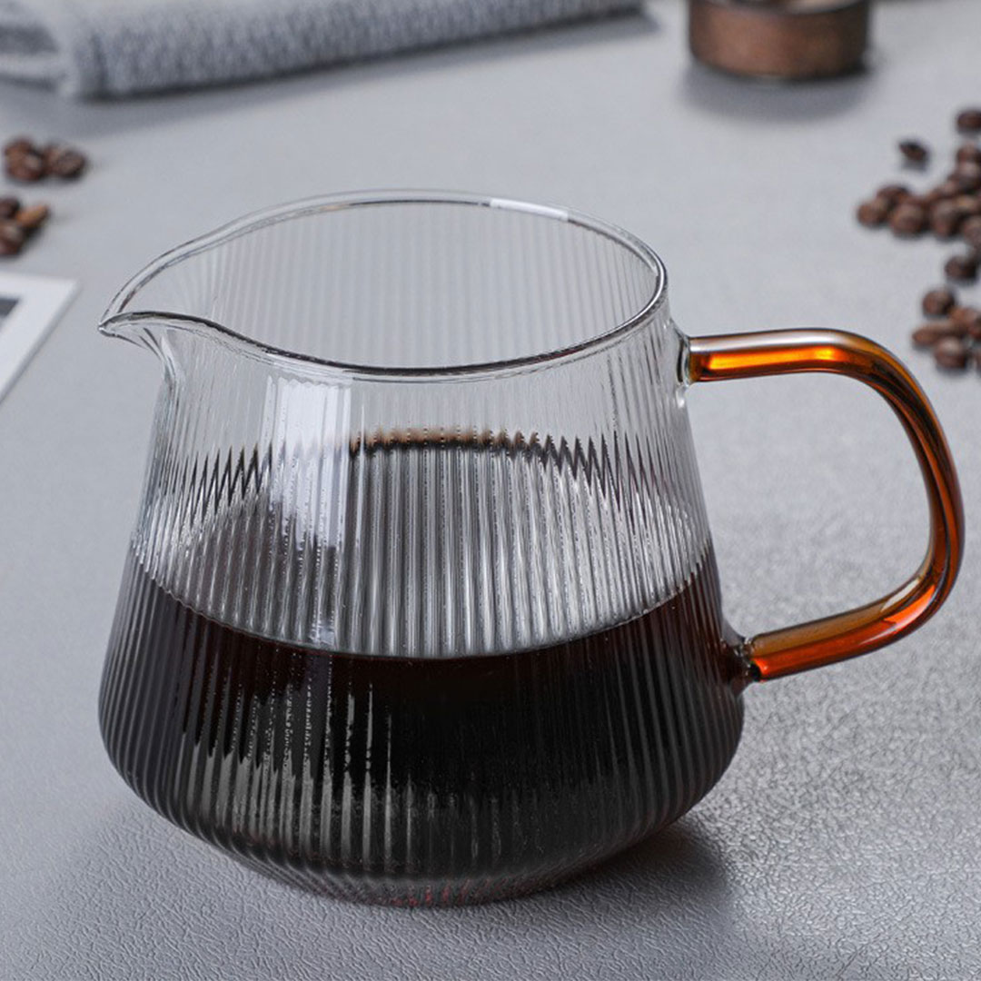 Coffee glass server jug 500ml J-3362