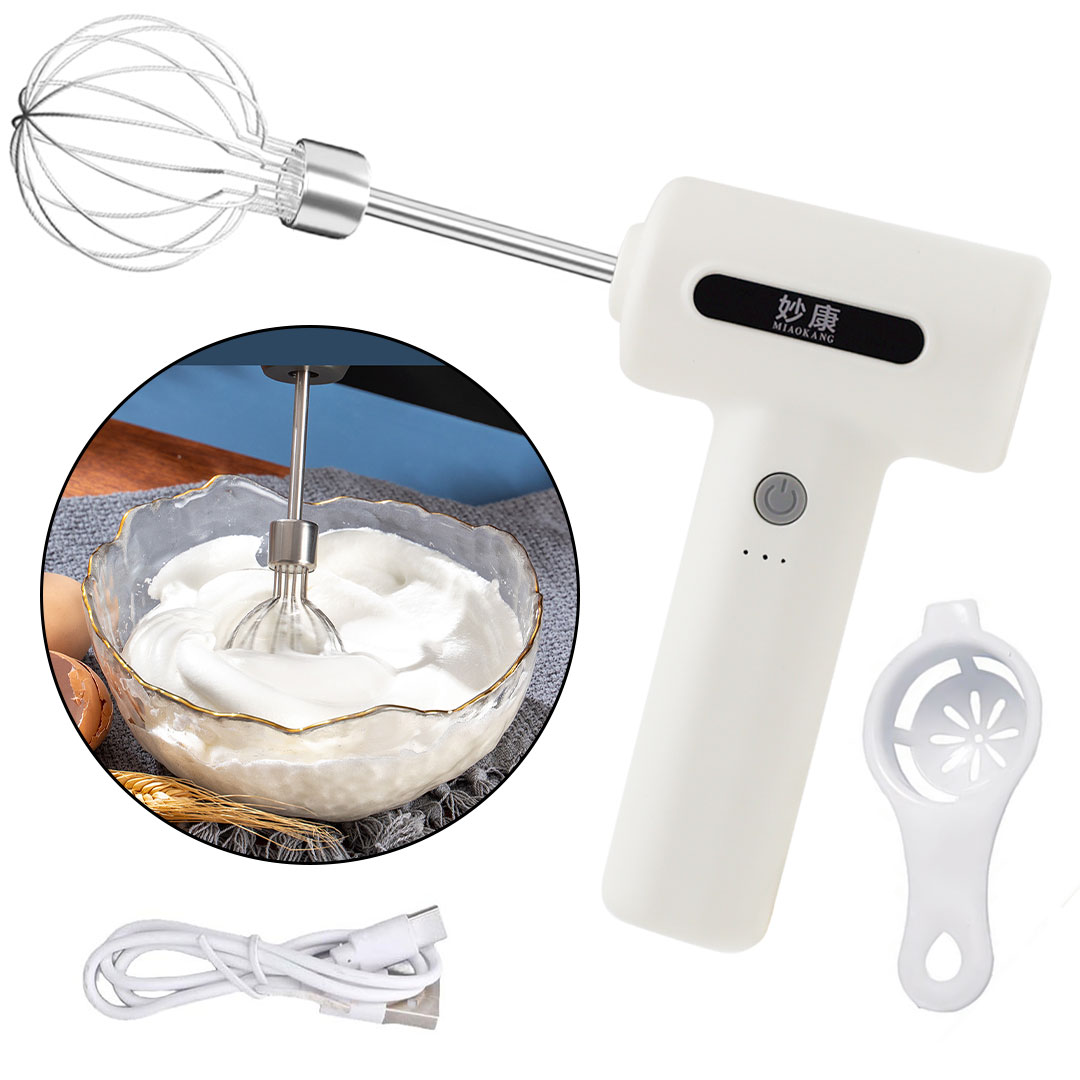 Rtable Electric Cordless Handheld Mixer with USB Rechargeable K-1167