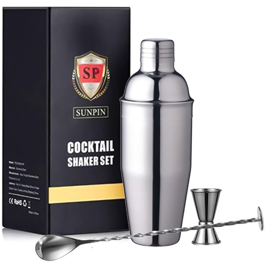 شيكر مع ملعقة و كوب قياس سعة 680مل