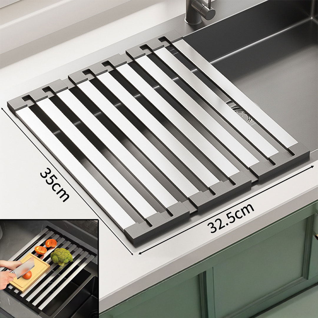 Drain Rack Modular Kitchen Foldable Drain Rack for Kitchen Dishware 35*32.5