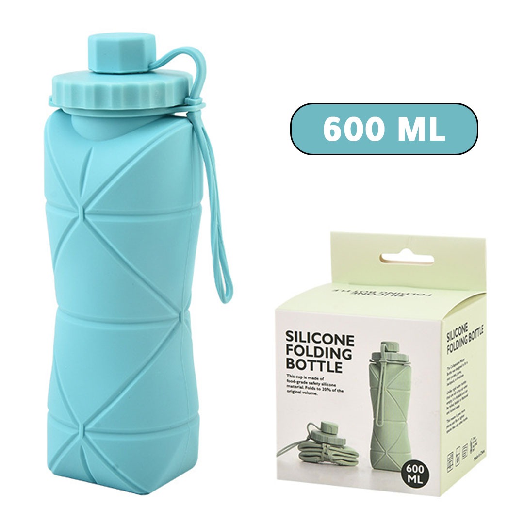 Silicone Folding cup blue K-2074