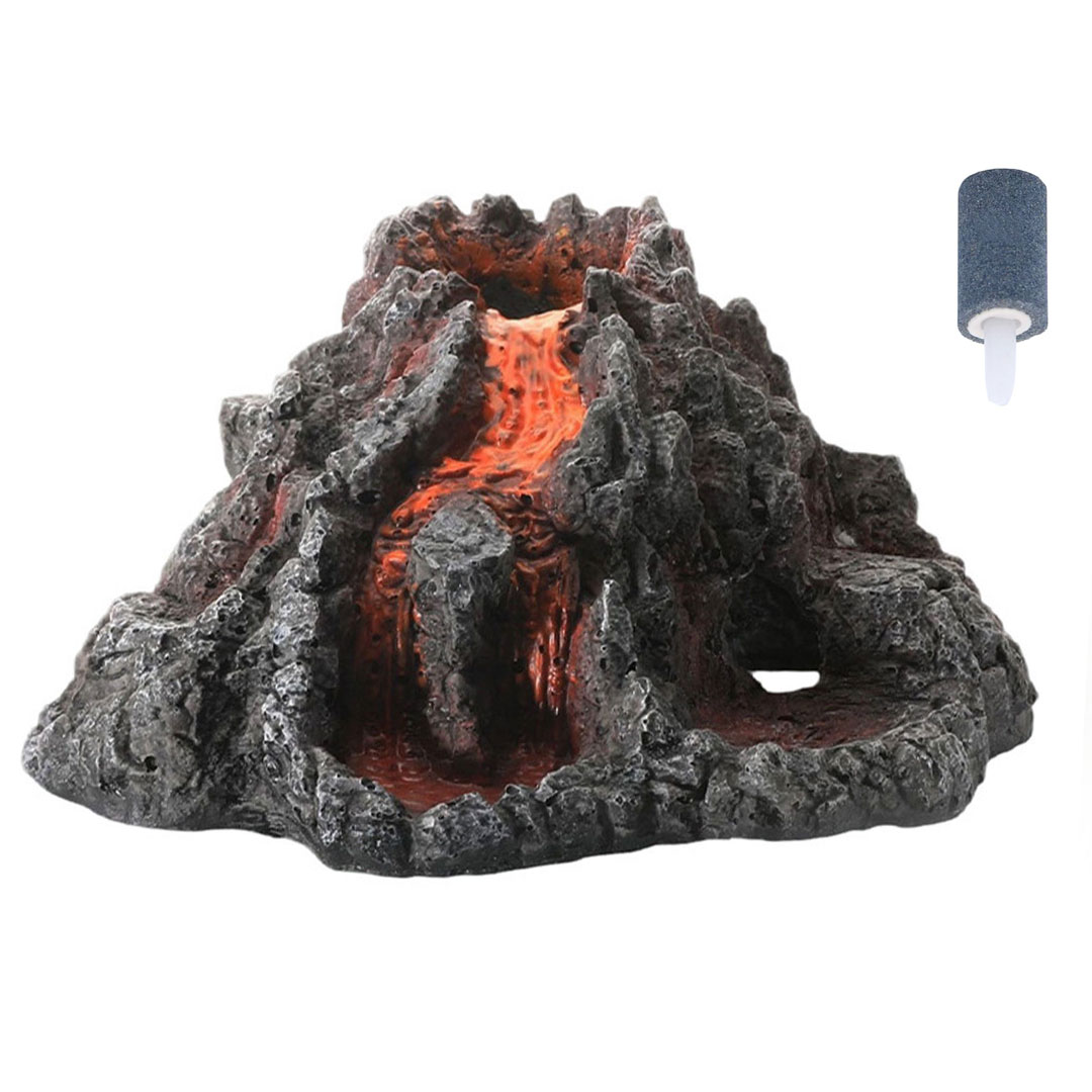 Aquarium décor volcano air bubbles K-2059