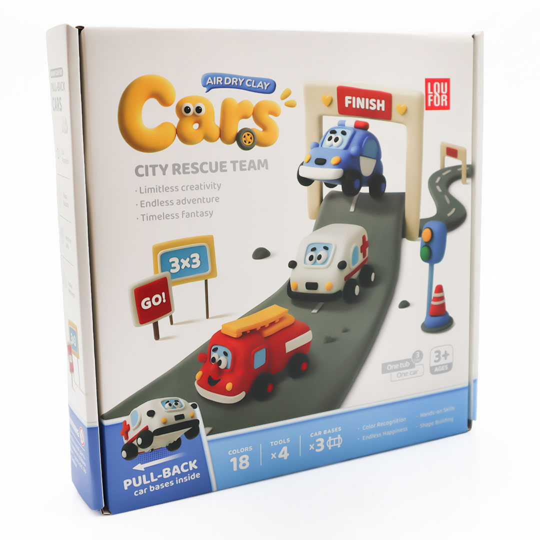 مجموعة من 3 حبة صلصال تشكيلي يجف بالهواء Car Modeling