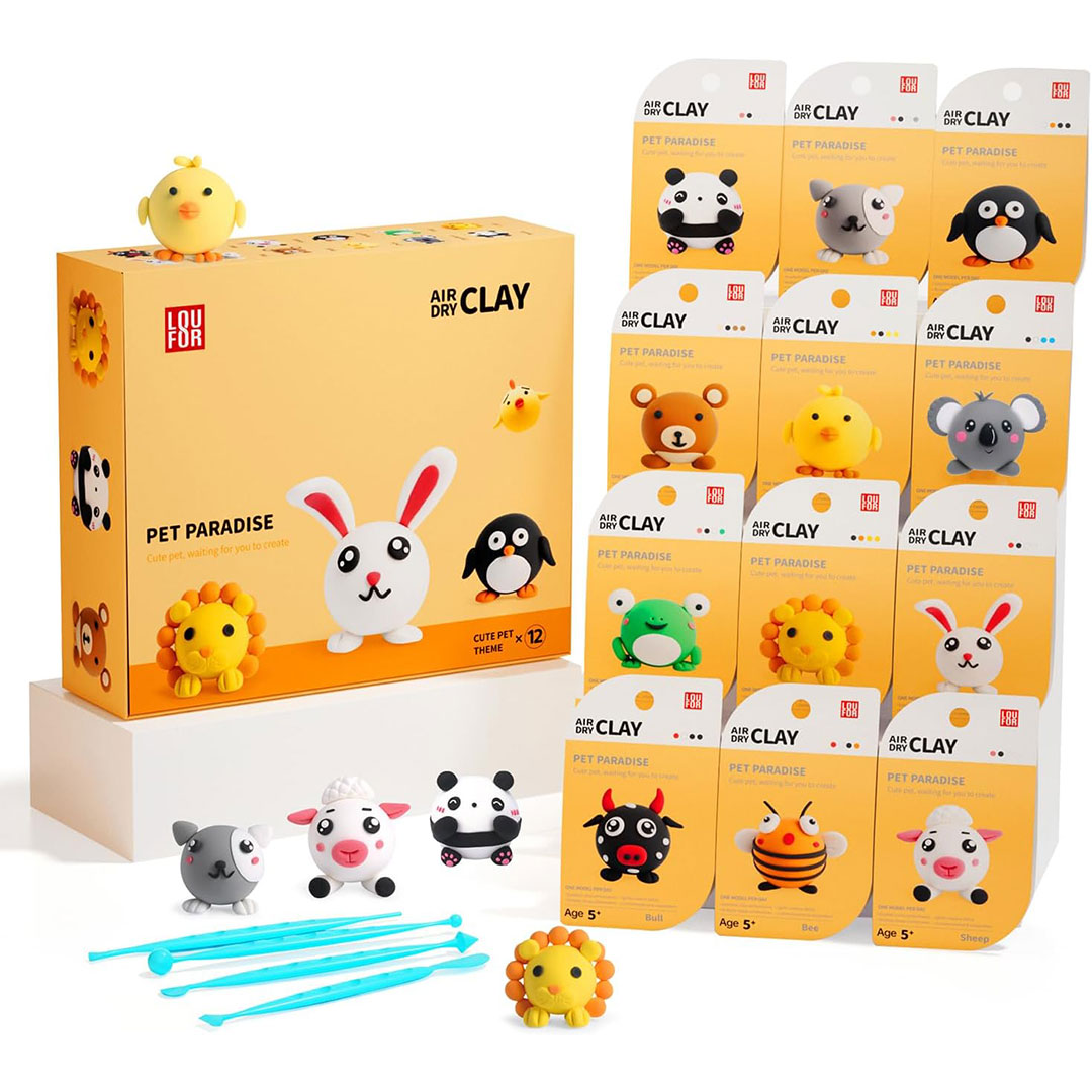 pet paradise Modeling Clay Set 12Pcs K-2720