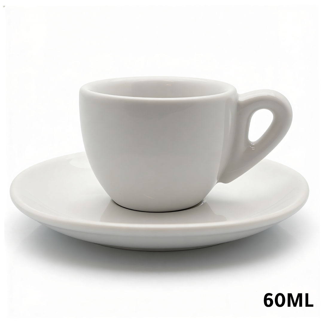 كوب اسبريسو سيراميك 60مل ابيض
