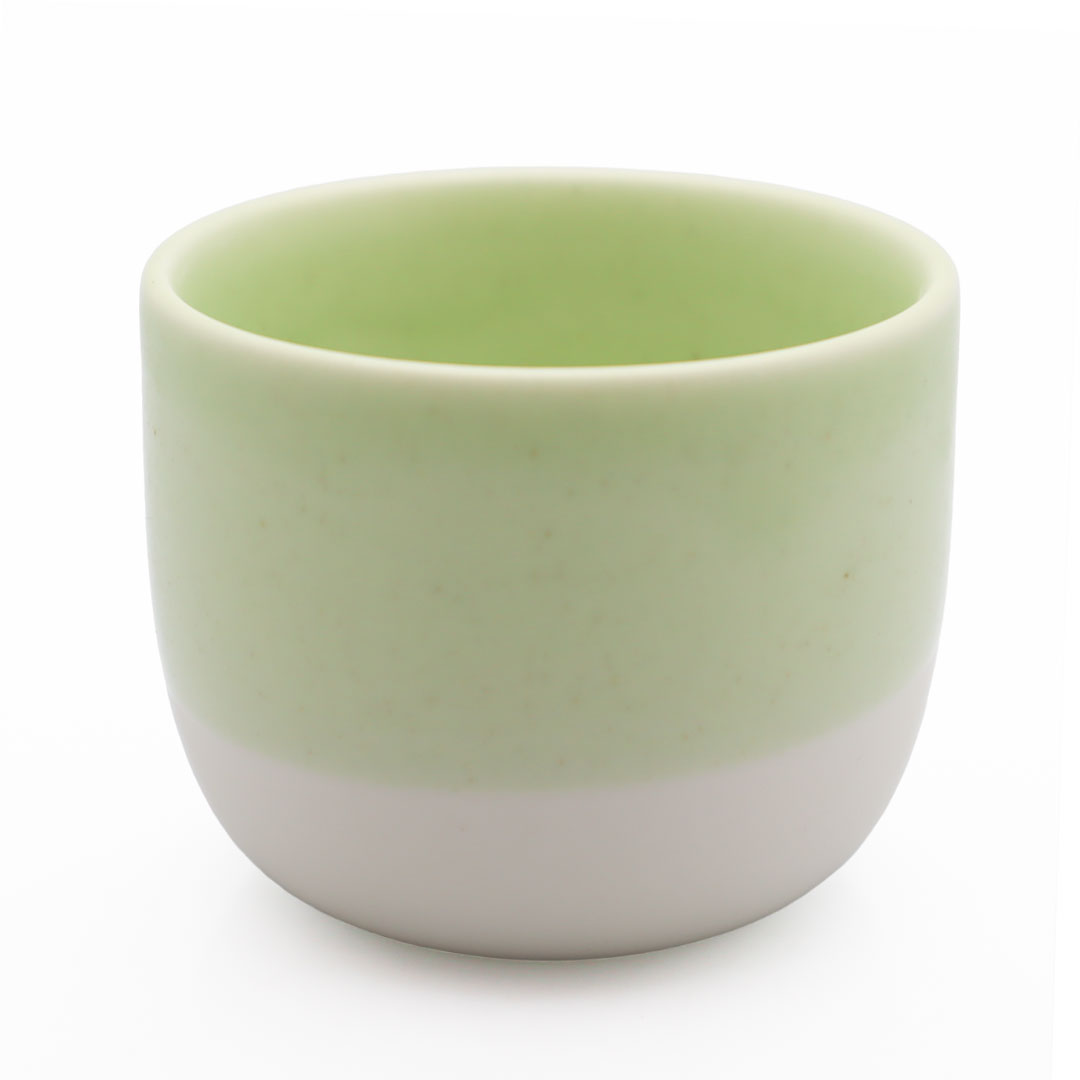 كوب قهوة سيراميك اخضر 150ml K-3309