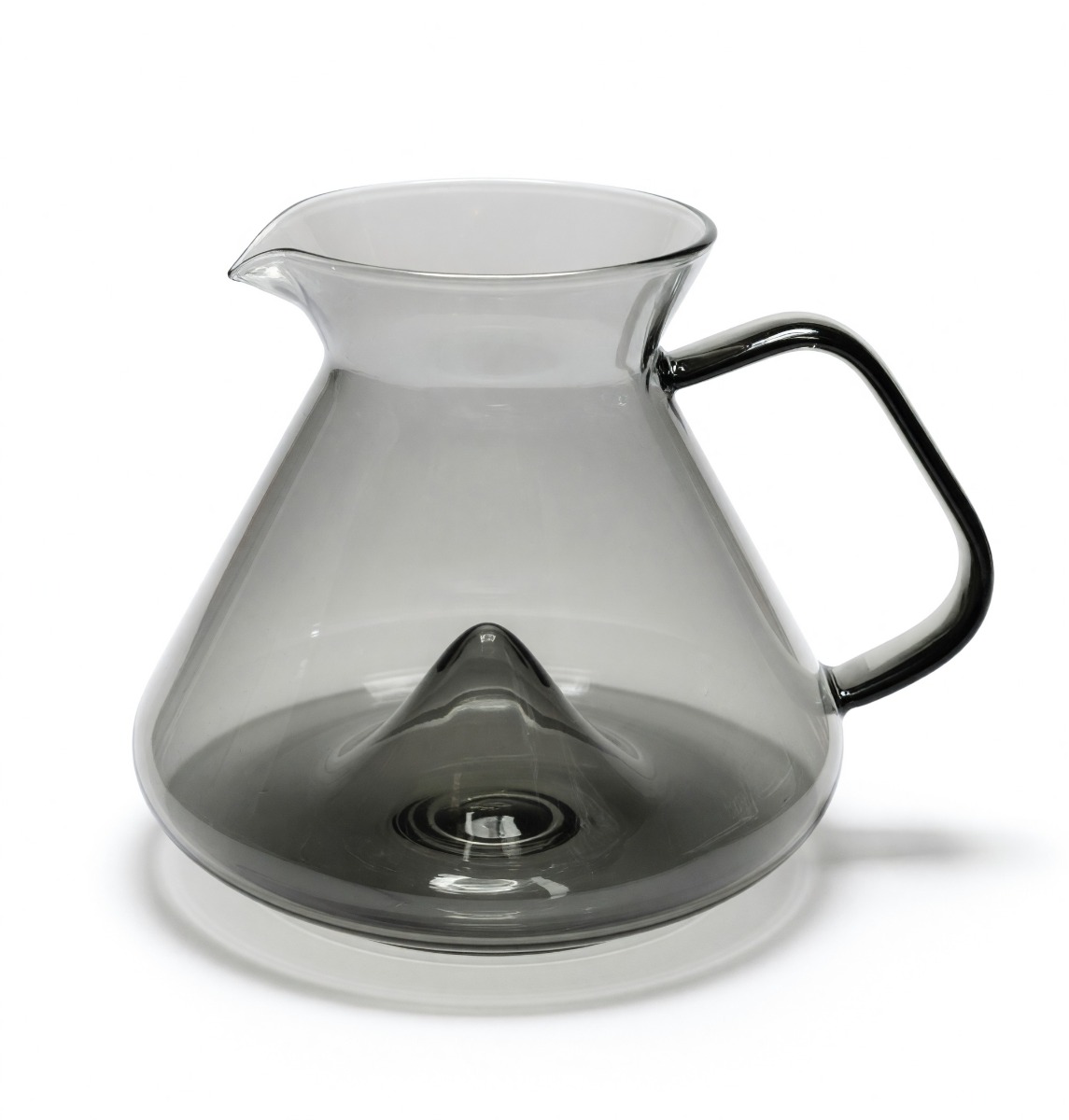 ابريق تقديم قهوة زجاجي لون اسود 600 مل
