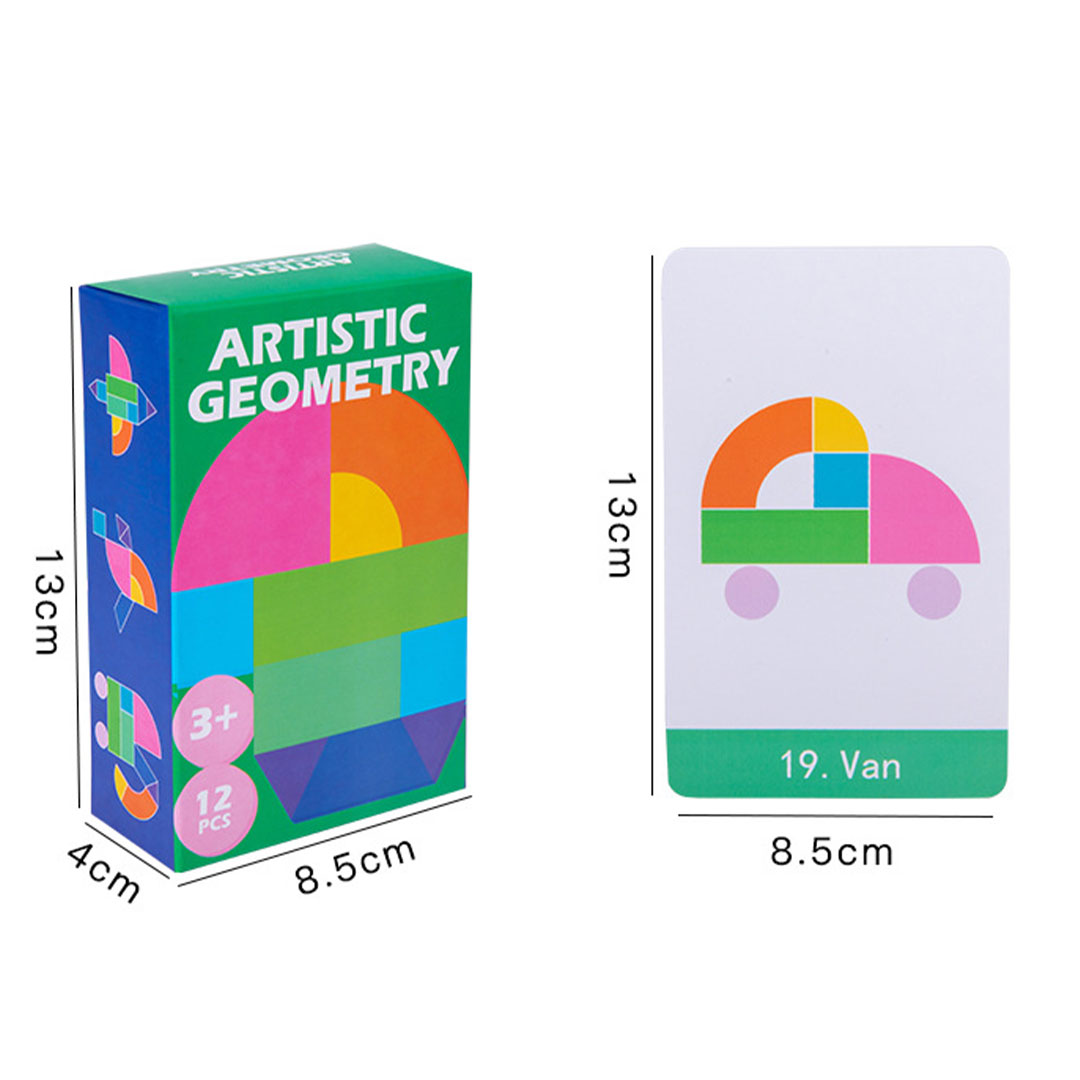 لعبة تعليمية بناء شكل هندسي مطابق للصورة  KT-035-KR110117