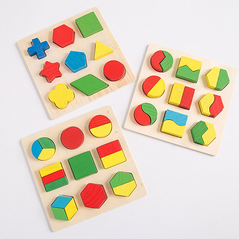 3d educational wooden blocks toy 3 in 1 kt-050
