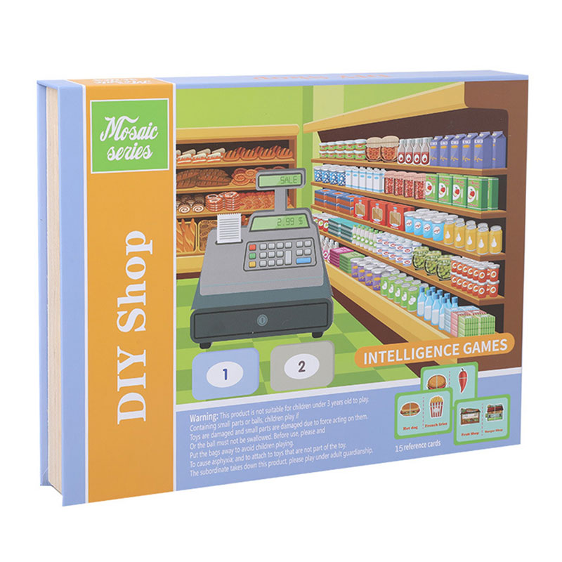 صندوق العاب مغناطيسية تعليمية للأطفال بشكل ماركت KT-058-KR110140