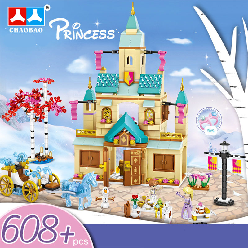 Children's educational blocks princess castle 608 pieces kt-085