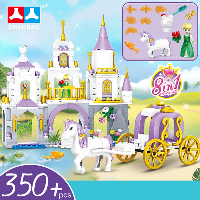لعبة مكعبات تعليمية للأطفال قلعة الاميرة 350 قطعة KT-086-KR110168