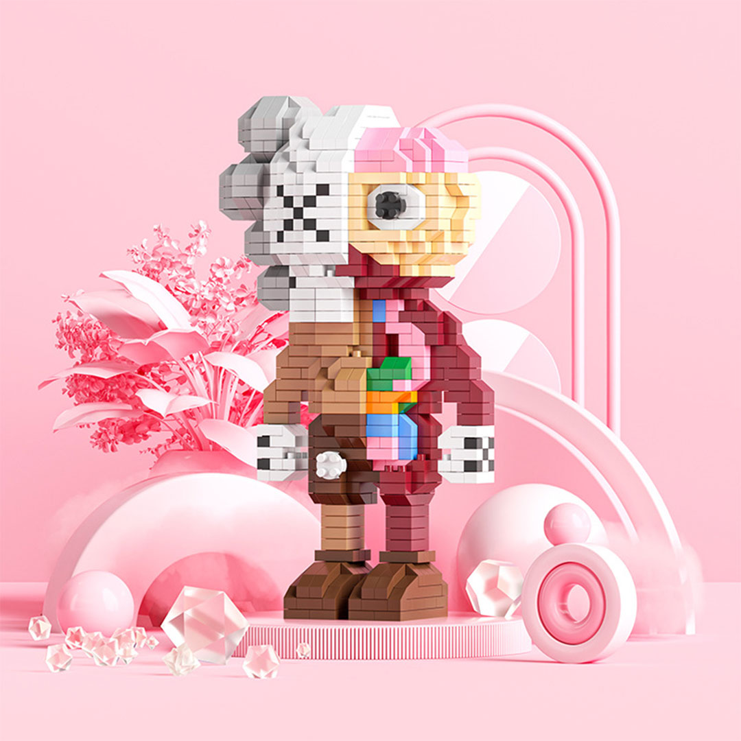 لعبة مكعبات تعليمية للأطفال على شكل دمية قرصان  977  قطعة KT-109-KR110191