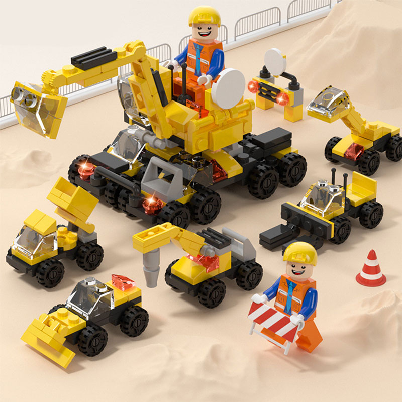Kids educational blocks set 6 construction building toys in 1 kt-126