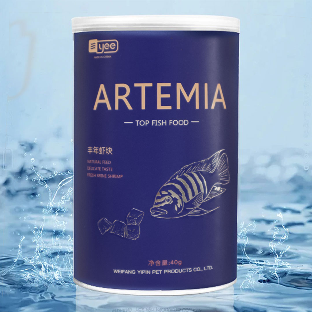 Aquarium fish food artemia cubes 500ml
