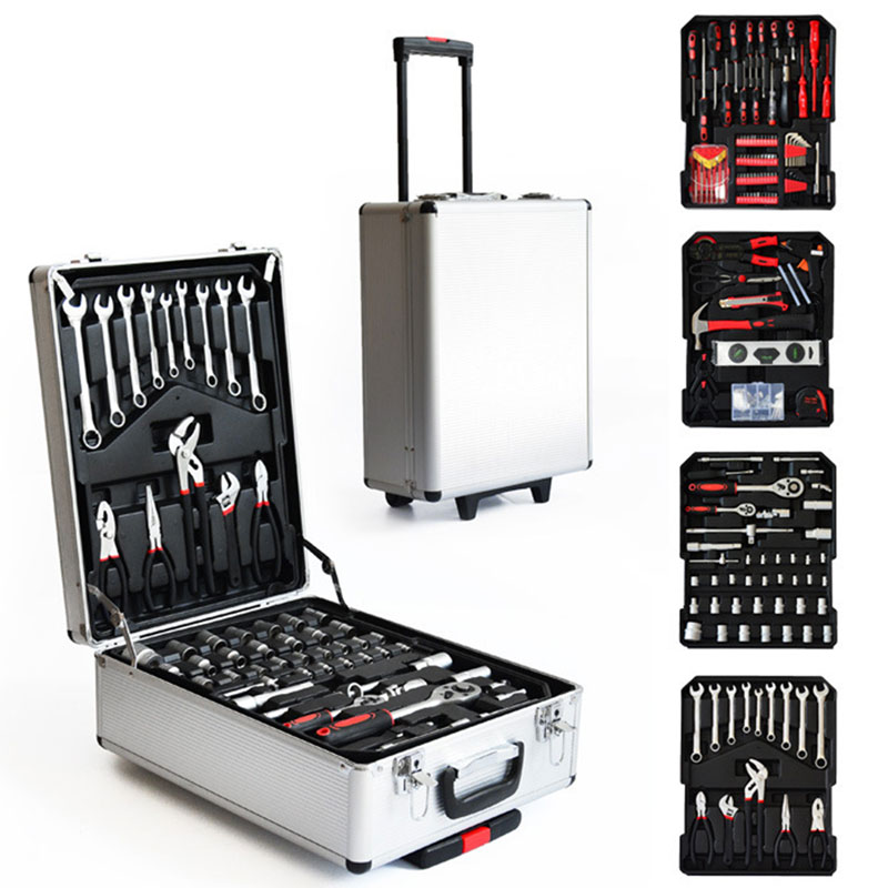 مجموعة عدد و ادوات 186 في 1 من 4 طبقات في حقيبة متنقلة-KR130307