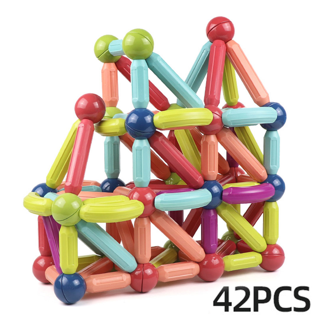  مجموعة قطع مغناطيسه تعليمة للطفال ملونة  42 قطعة KT-002-KR110084