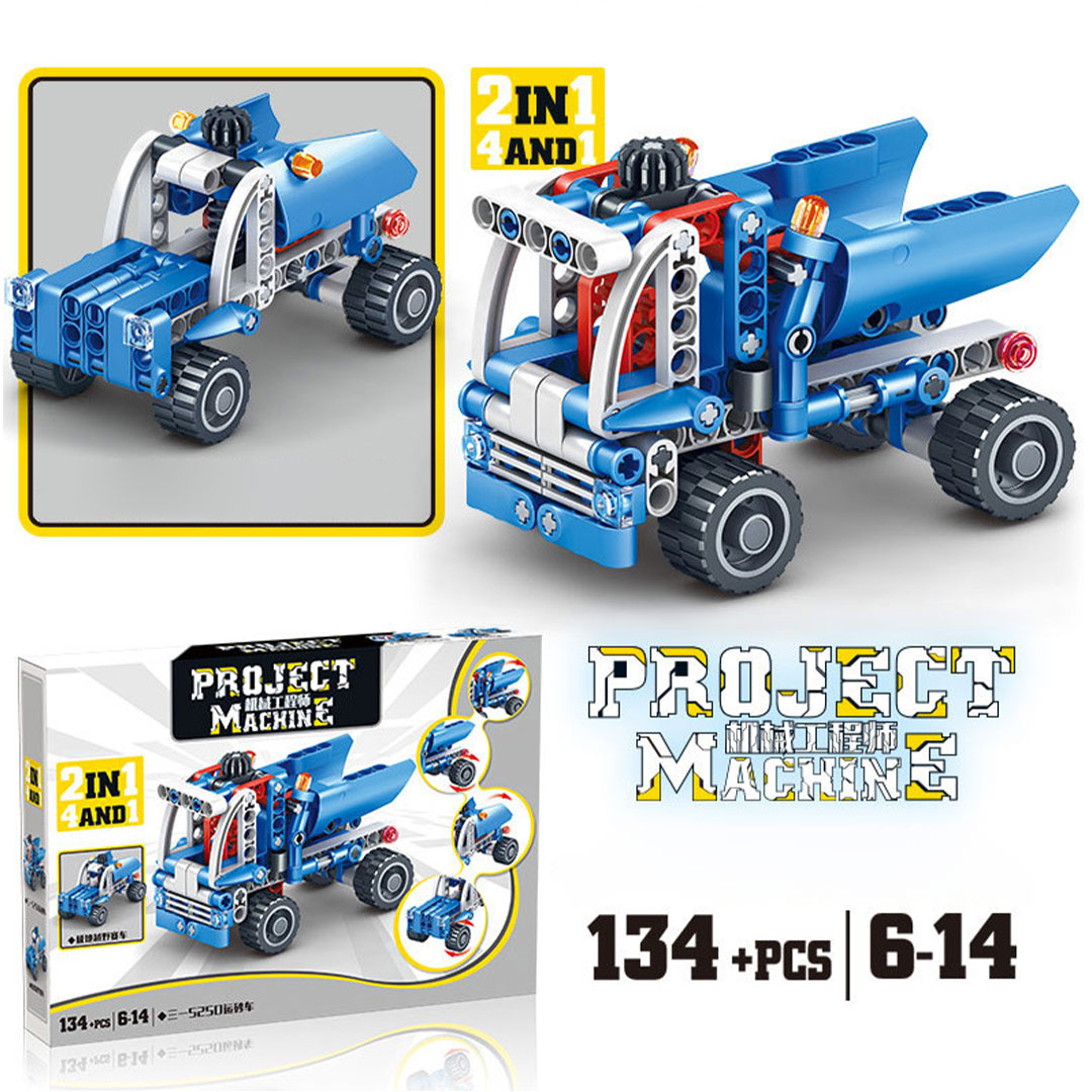 Kt-010 emergency truck building  toy to develop the child's intelligence and abilities 