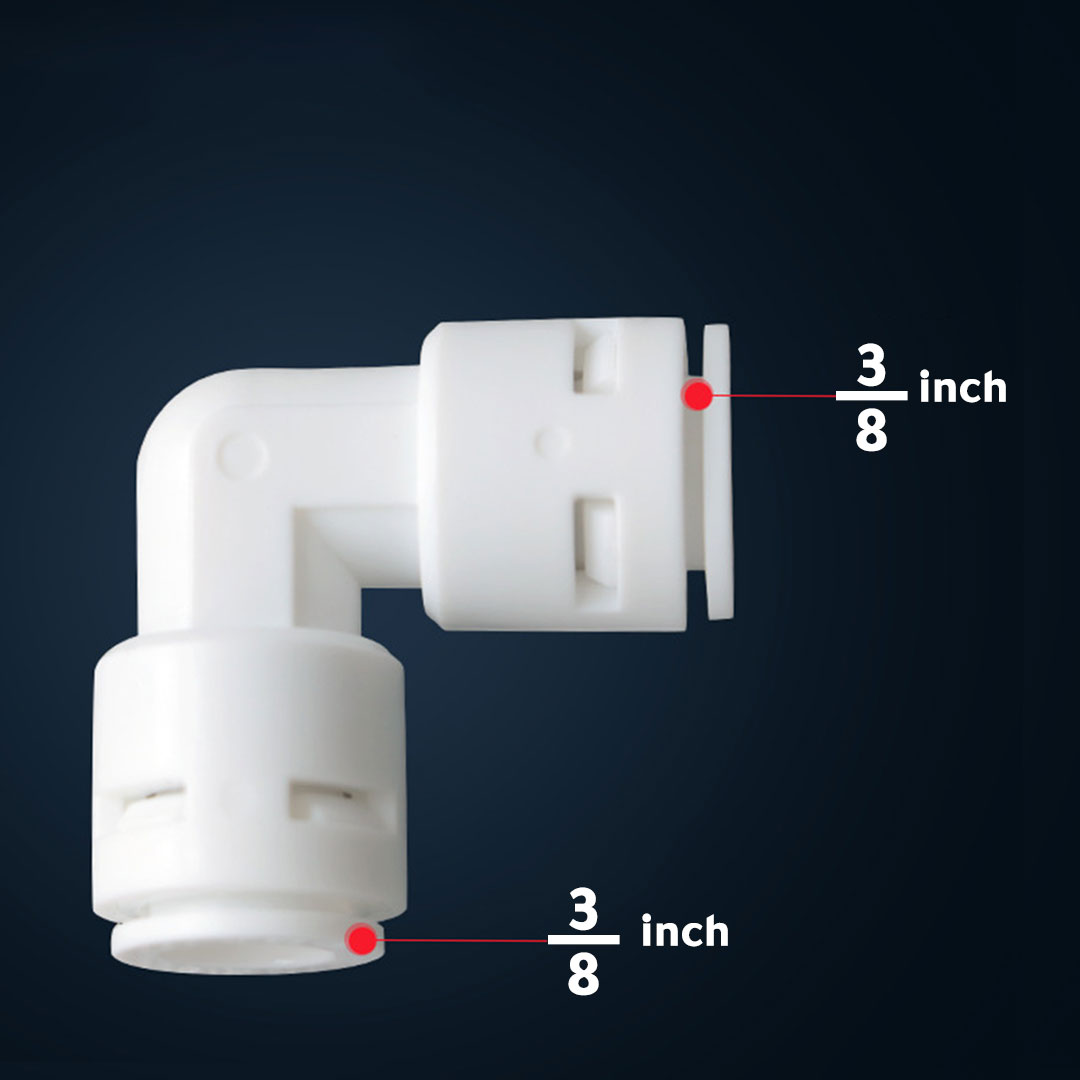 Water tube connector L adapter 3/8 inch H-422