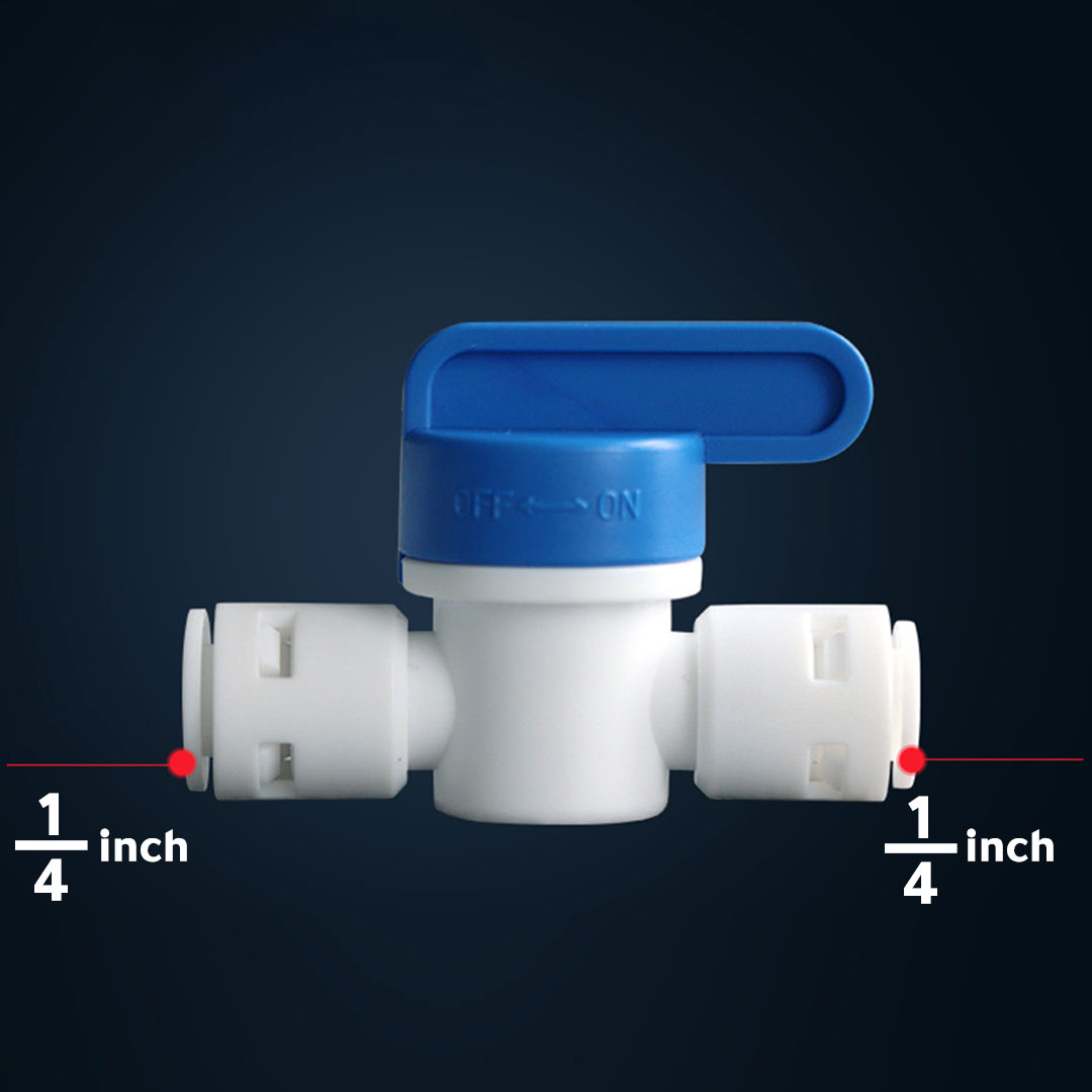Water tube connector adapter valve 1/4 inch H-426
