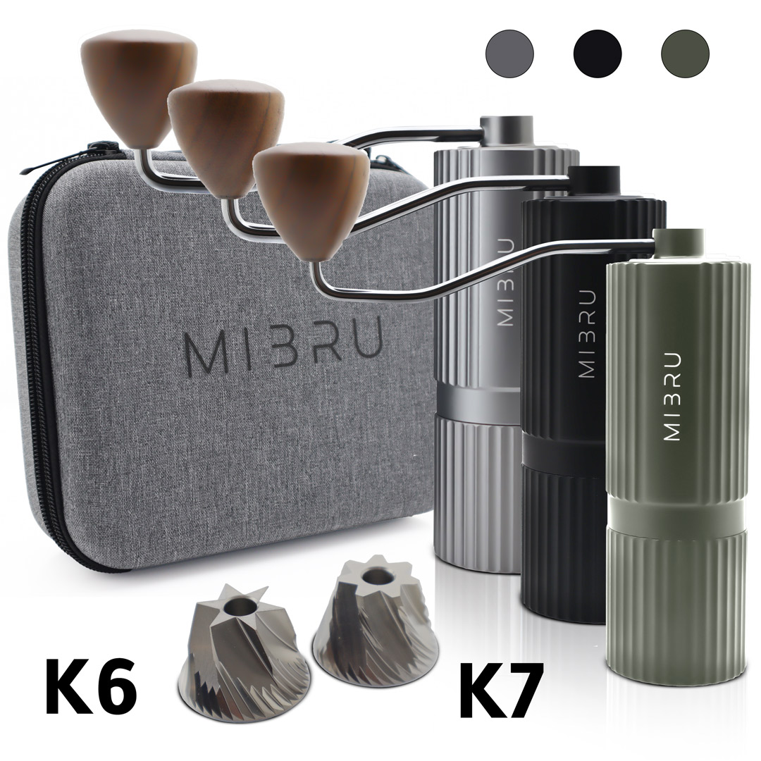 Coffee manual grinder SS multi burr multi  color