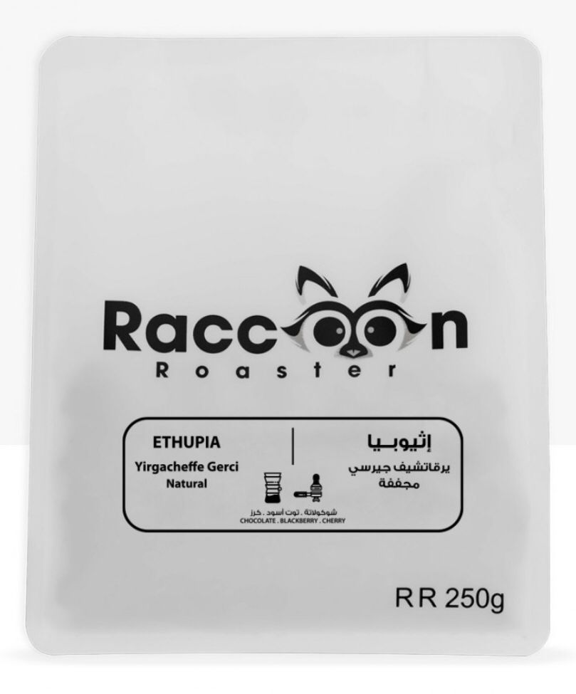 COFFEE BEAN RACCOON YIRGACHEFFE GERCI - ETHUPIA 250G