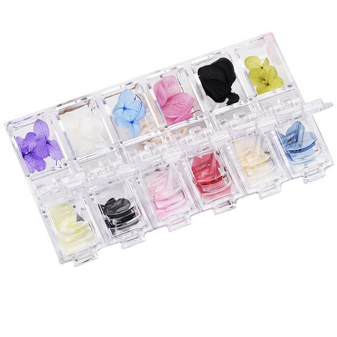 Resin art dry plant box 12 colors d-127 36pcs