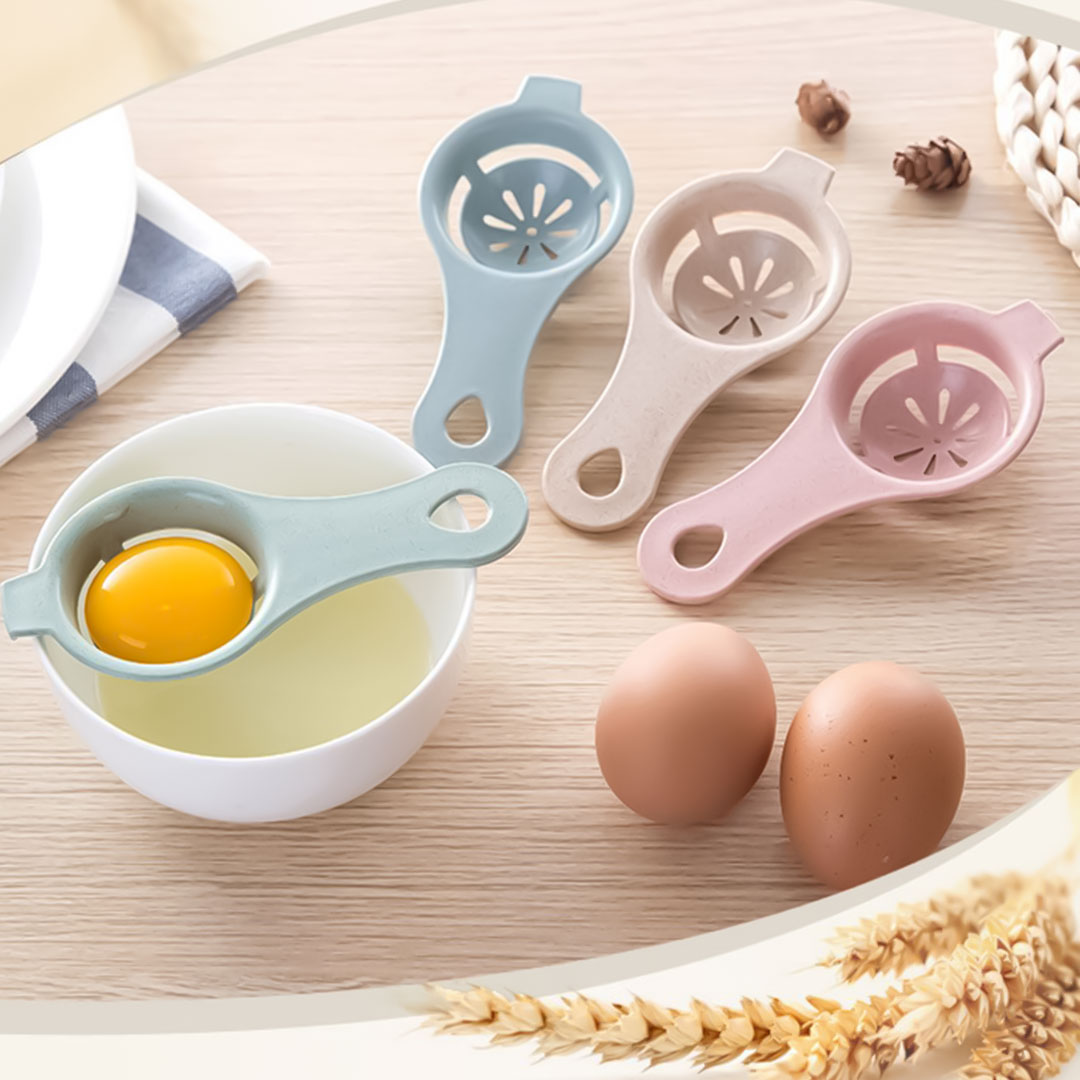 Egg yolk separator spoon multi-color 