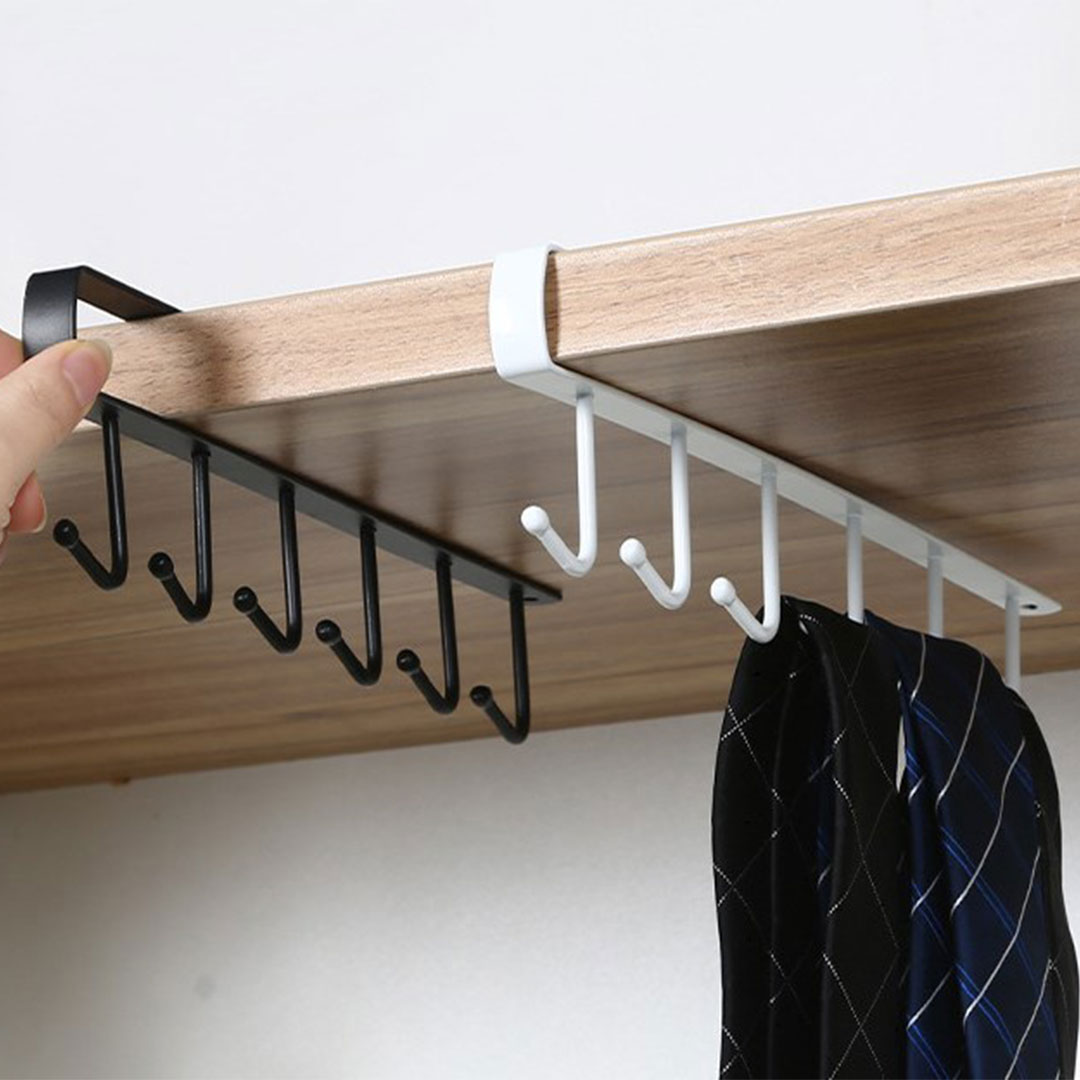 Shelf mounted hangers multi-color