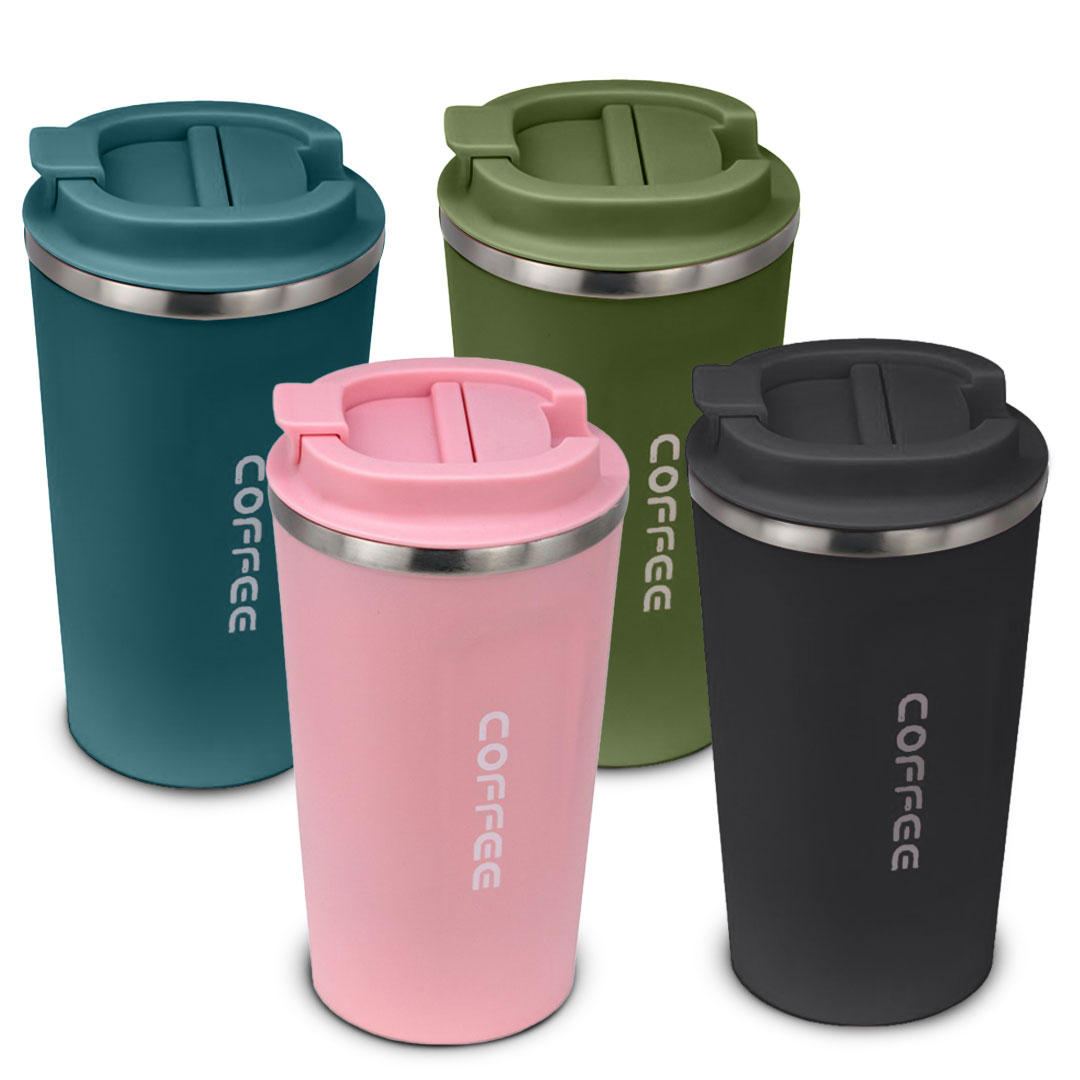Coffee thermo cup 380ml multi-color